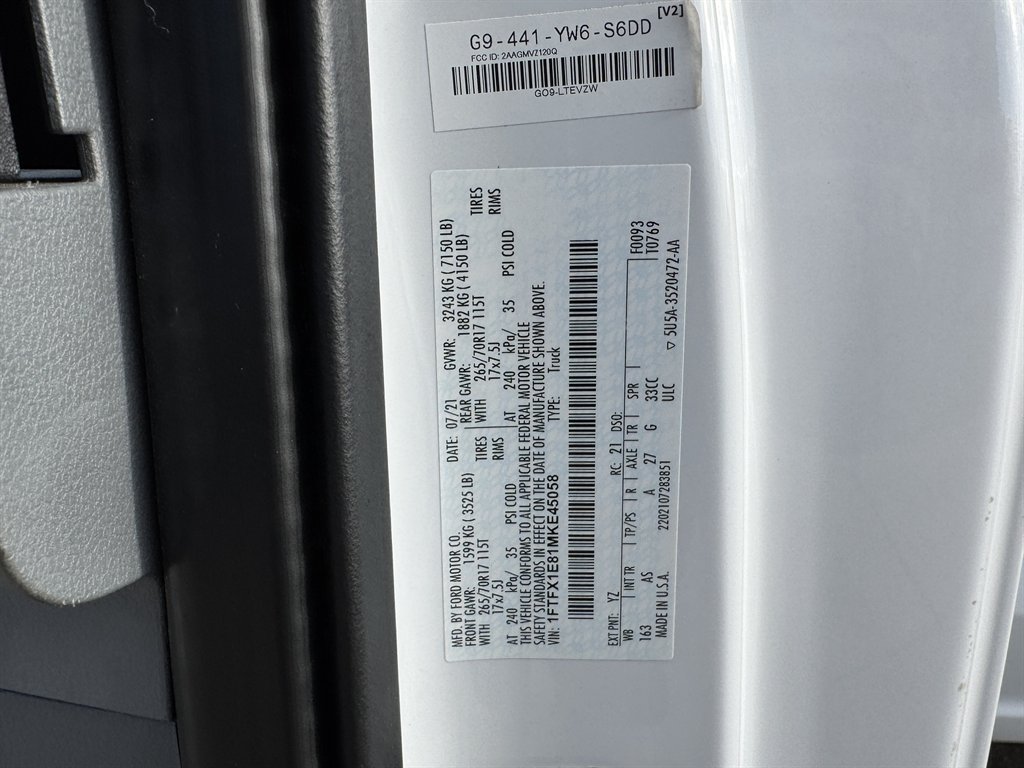 2021 Ford F-150 - $28,595