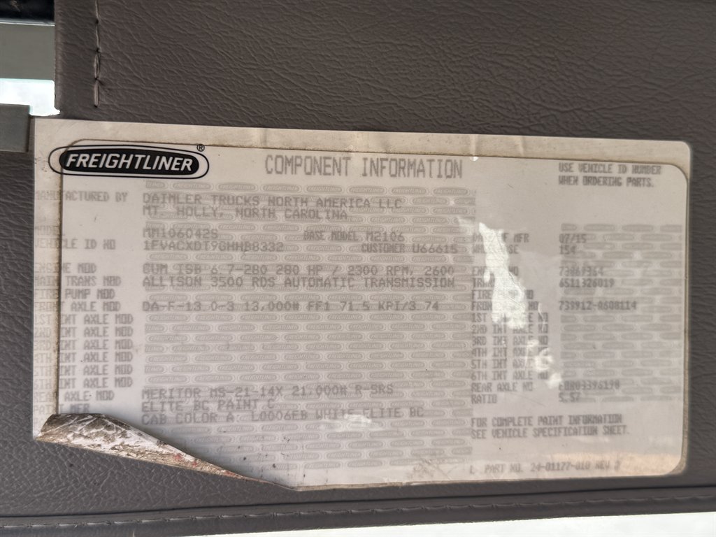 2016 Freightliner M2 - $32,995