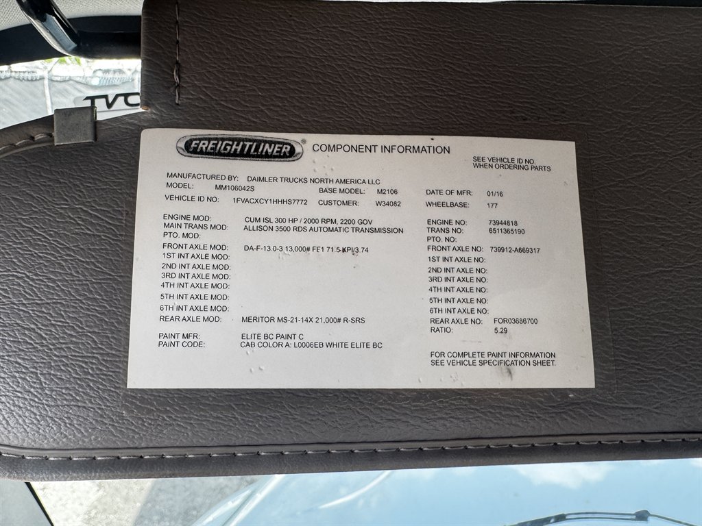 2017 Freightliner M2 - $51,995