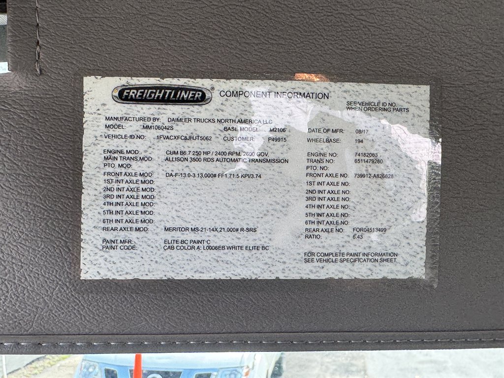 2018 Freightliner M2 - $57,995