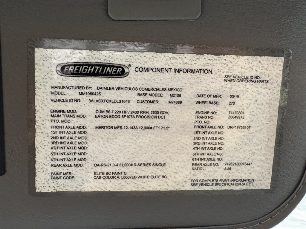 2020 Freightliner M2 - $29,995