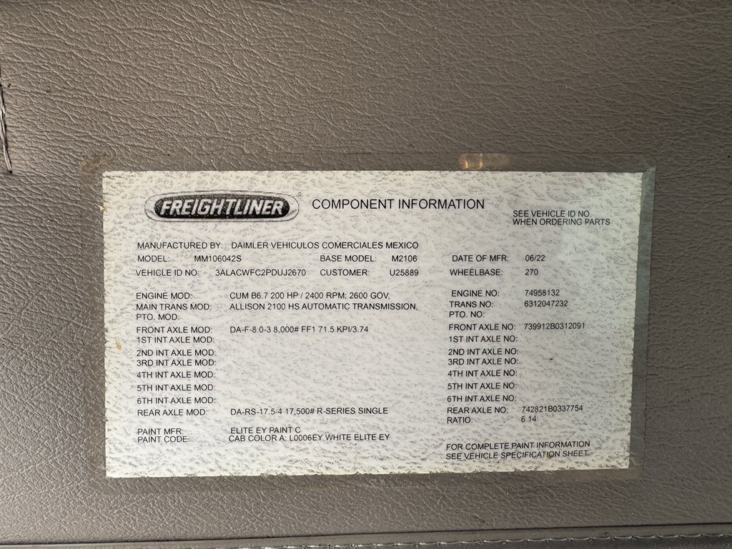 2023 Freightliner M2 - $56,995