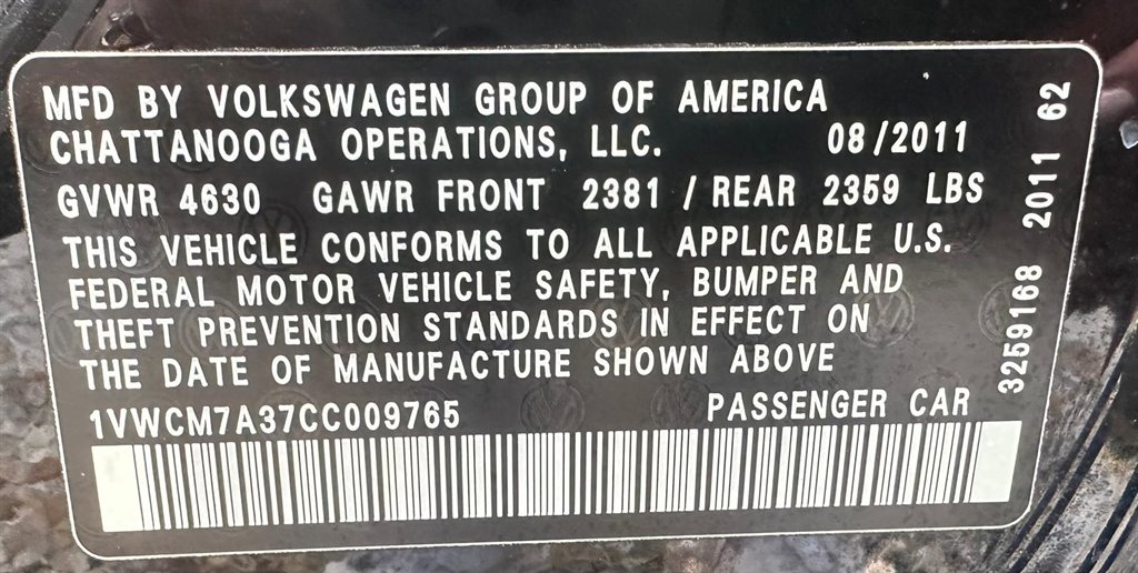 2012 Volkswagen Passat V6 SEL Premium photo