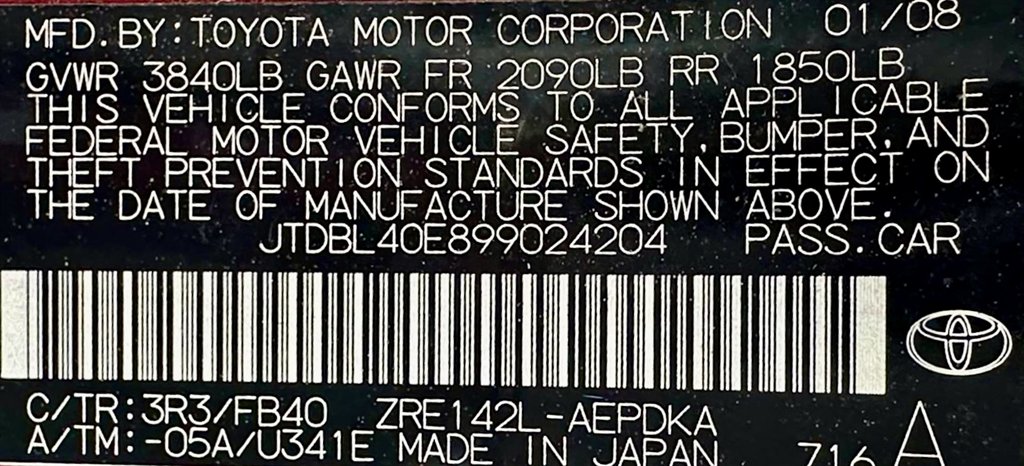 2009 Toyota Corolla LE photo