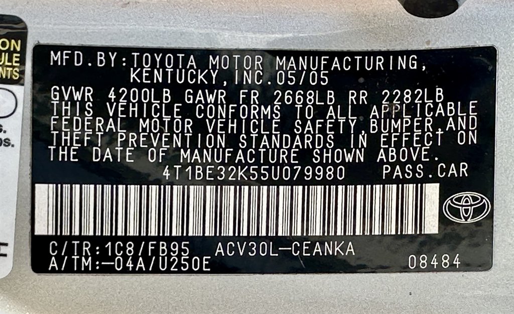 2005 Toyota Camry Standard photo