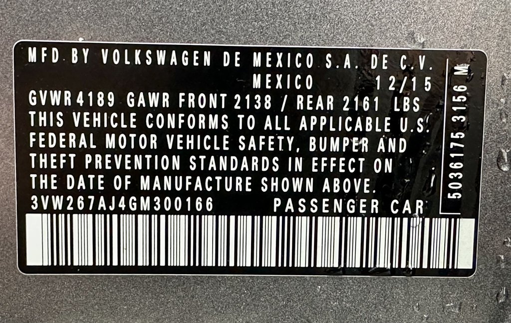 2016 Volkswagen Jetta S photo