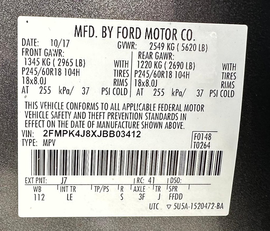 2018 Ford Edge SEL AWD photo