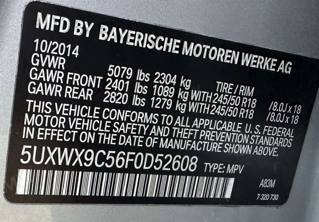 2015 BMW X3 xDrive28i photo