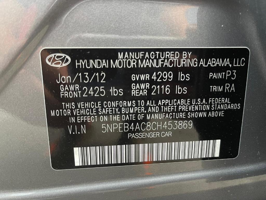 2012 HYUNDAI Sonata Sedan - $8,995