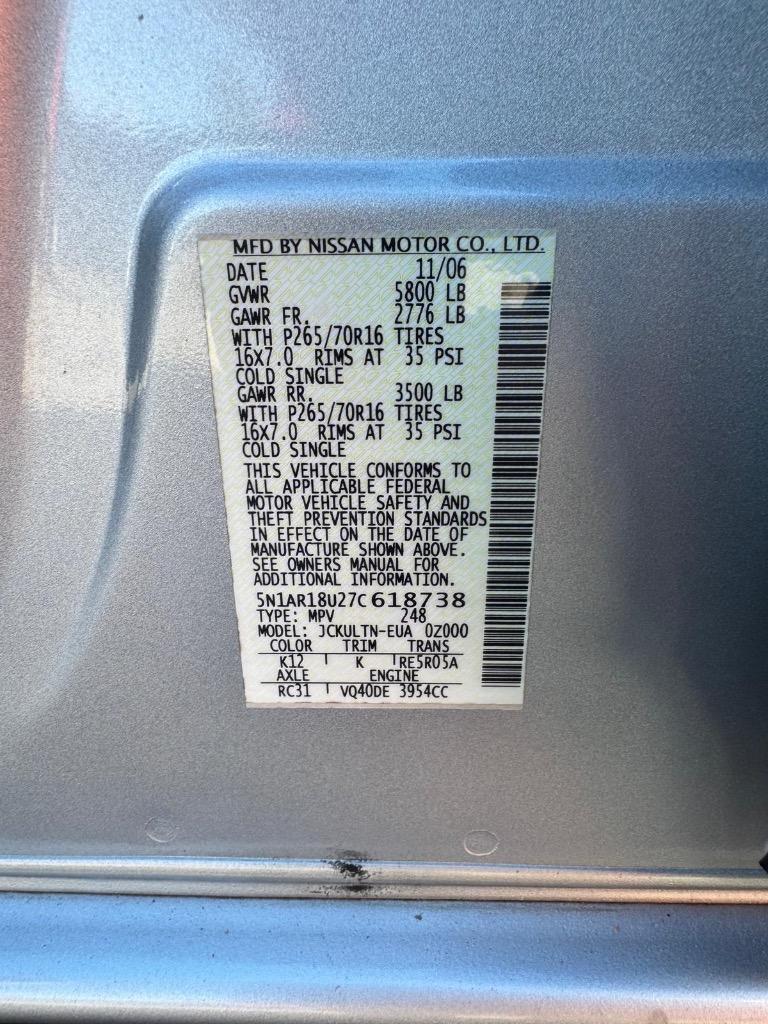 2007 Nissan Pathfinder S photo