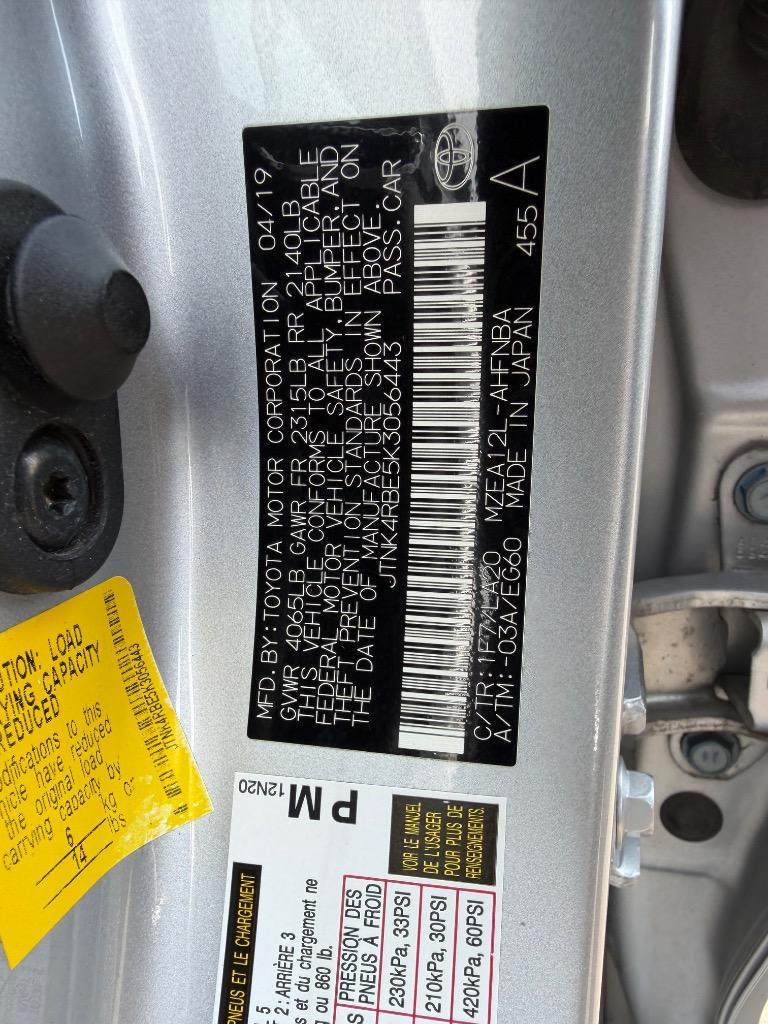 2019 Toyota Corolla - $14,900