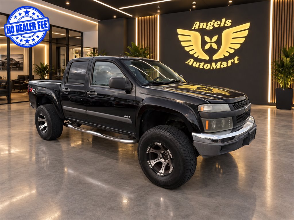Black 2008 Chevrolet Colorado Pickup Truck Four-Wheel Drive Automatic