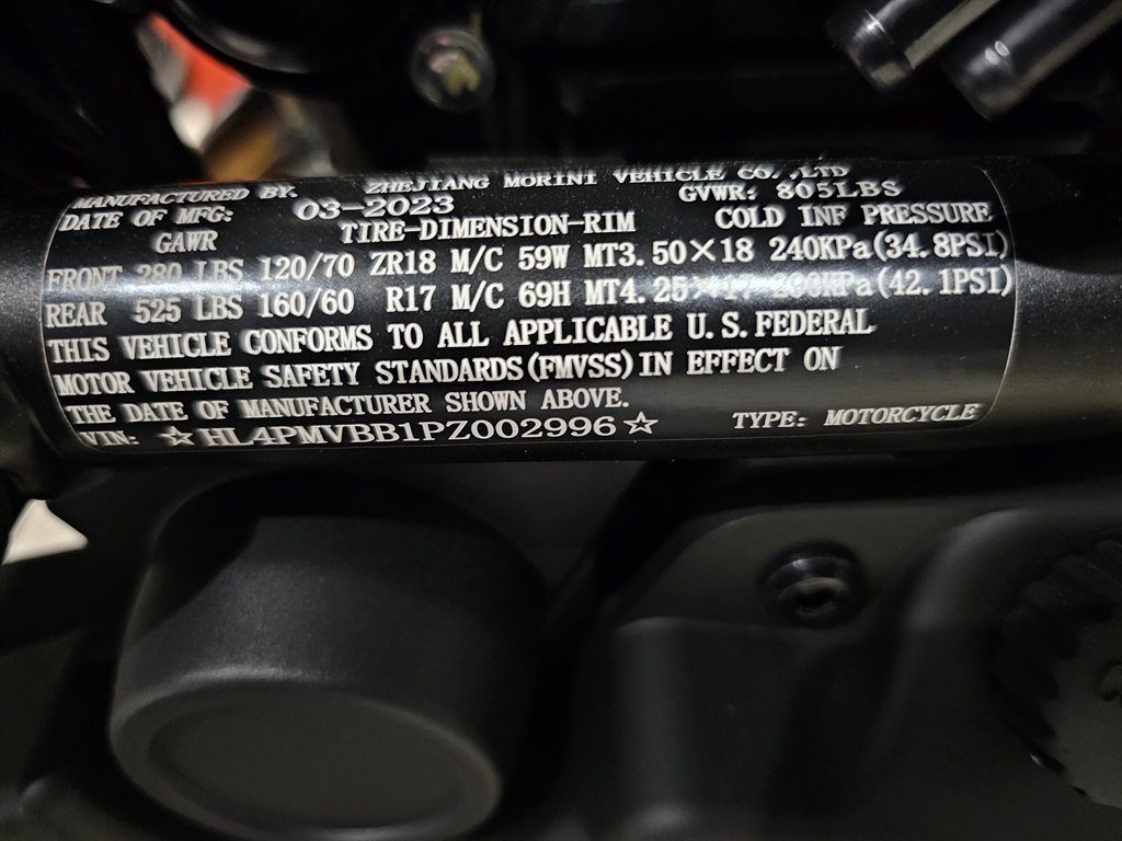 2023 Moto Morini Seiemmezzo - $4,750