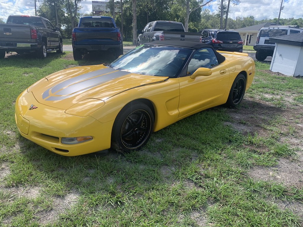 Yellow 2002 Chevrolet Corvette Convertible Rear-Wheel Drive Automatic