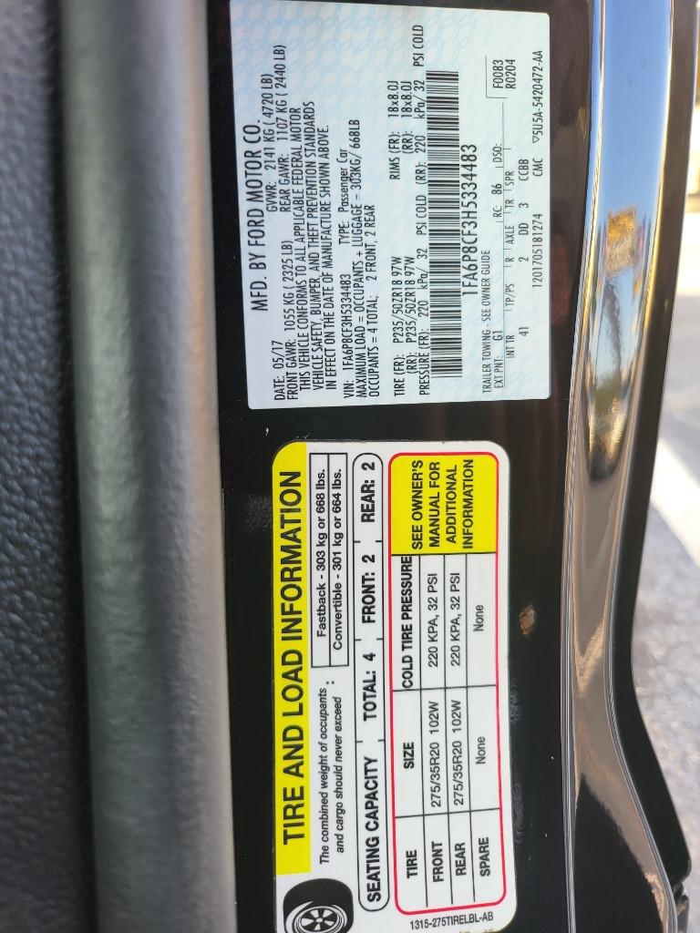2017 Ford Mustang - $47,995