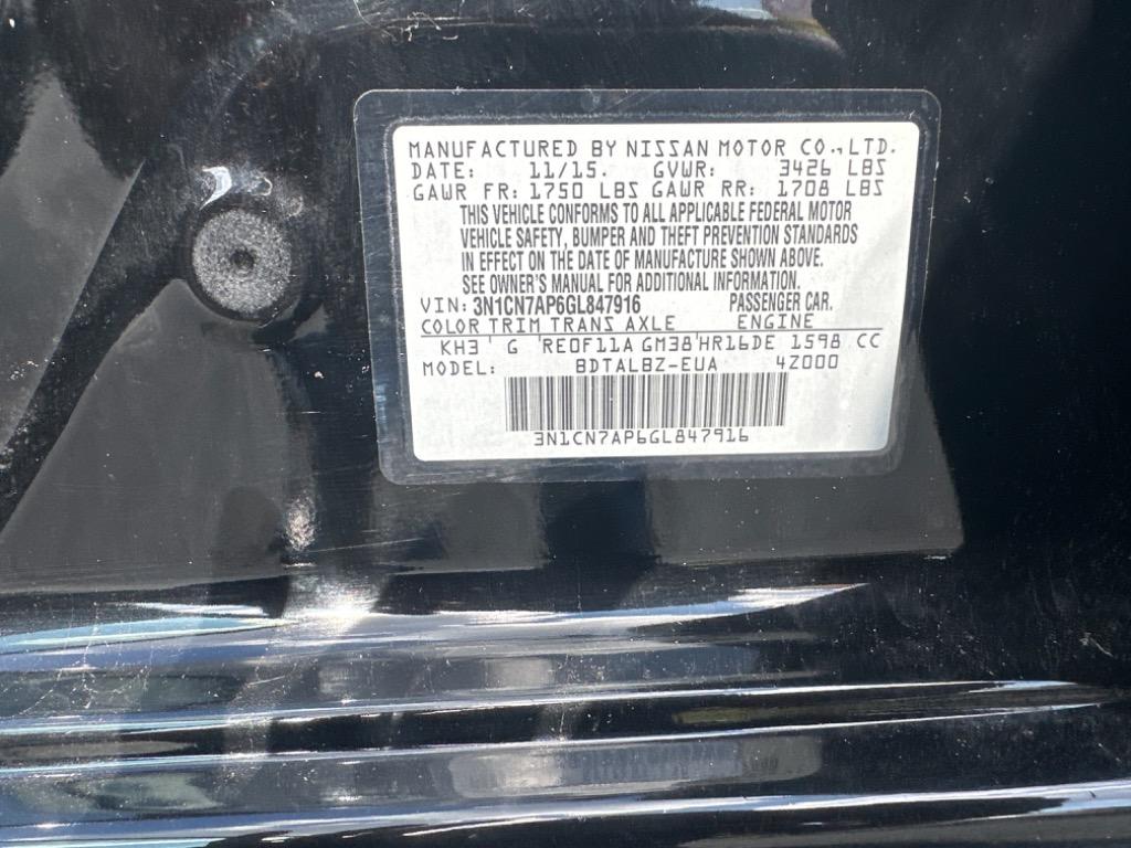 2016 Nissan Versa S photo