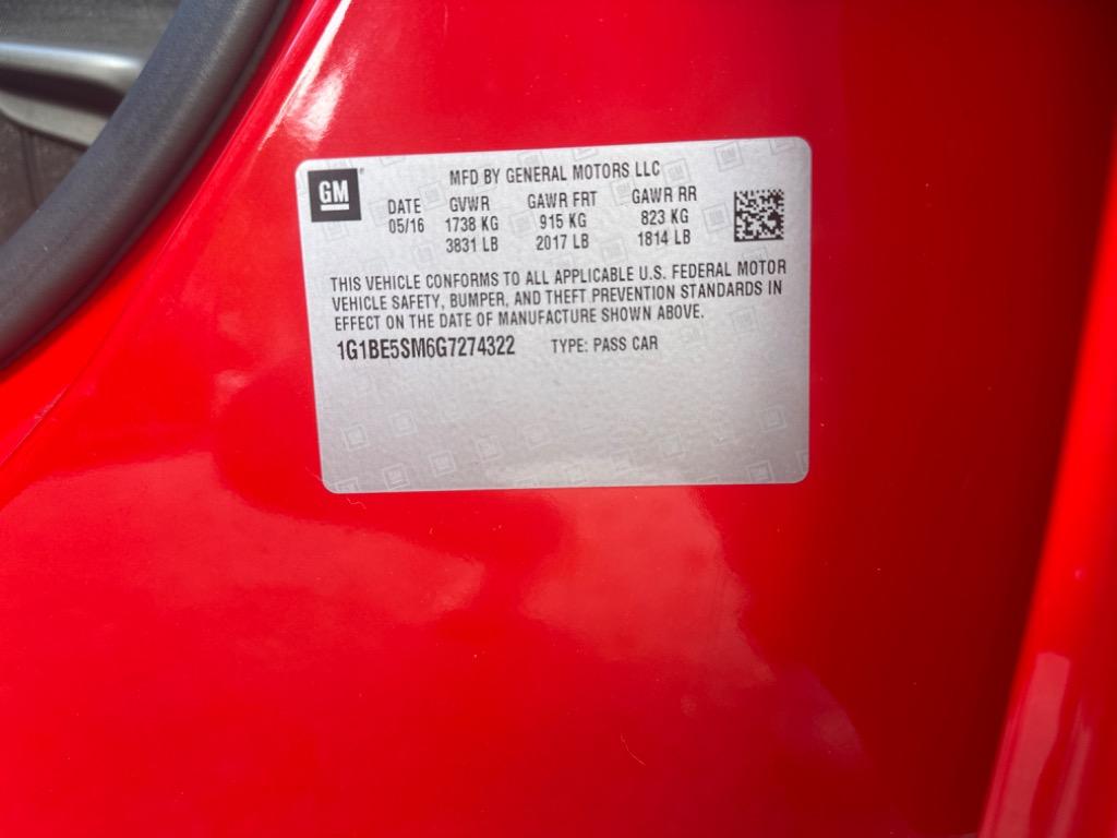 2016 Chevrolet Cruze - $11,495