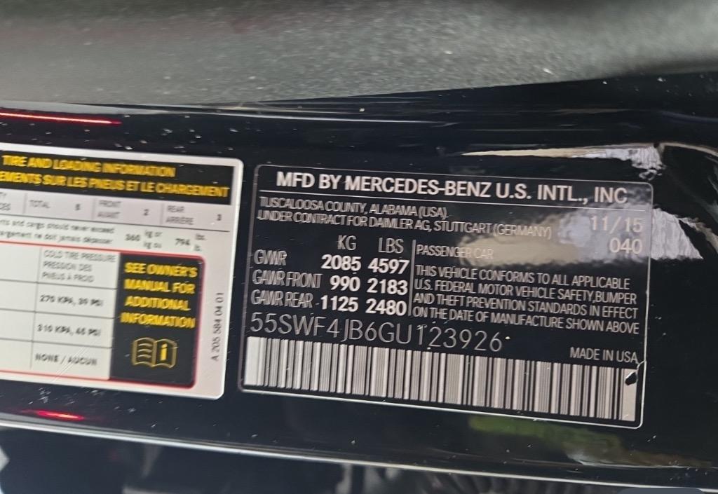 2016 Mercedes-Benz C-Class - $14,995