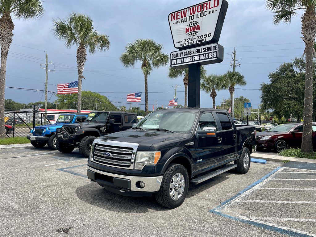 Black 2014 Ford F-150 Pickup Truck Four-Wheel Drive Automatic