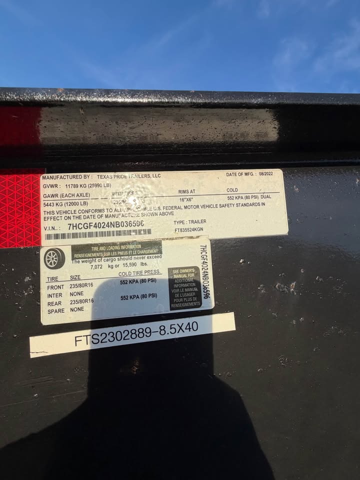 2022 Texas Pride Trailers Texas Pride Trailers - $13,997