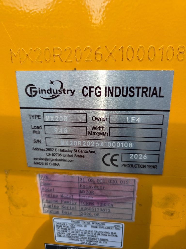2026 CFG MX20R - $5,797