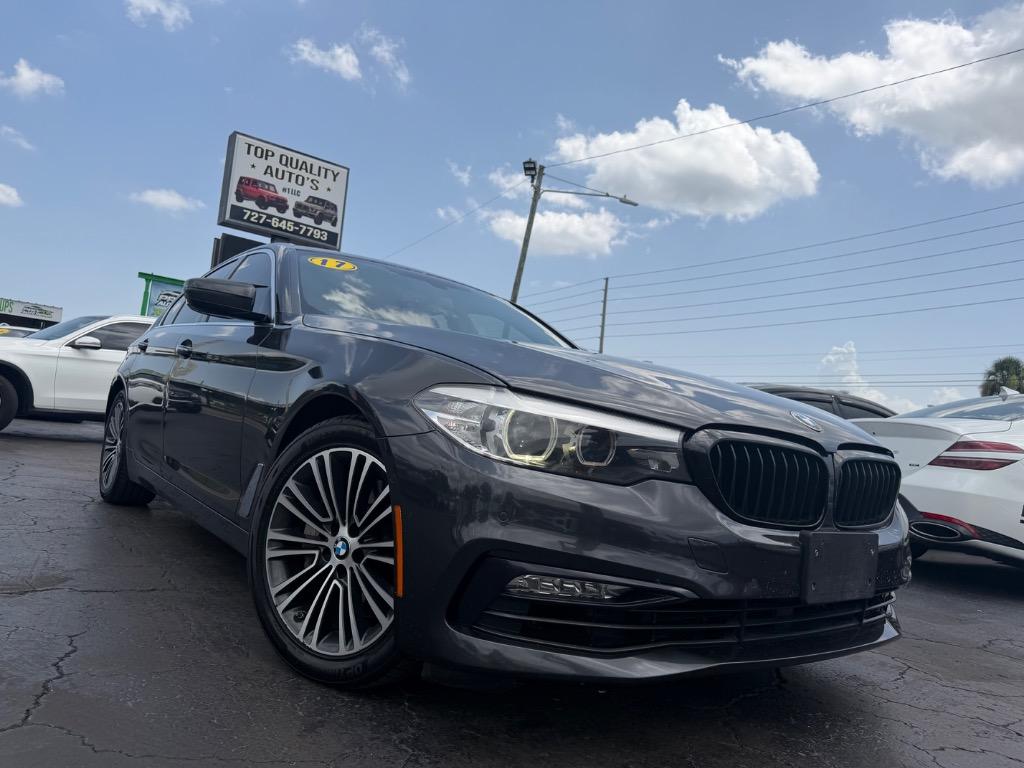 Black 2017 BMW 5 Series Sedan Rear-Wheel Drive Automatic