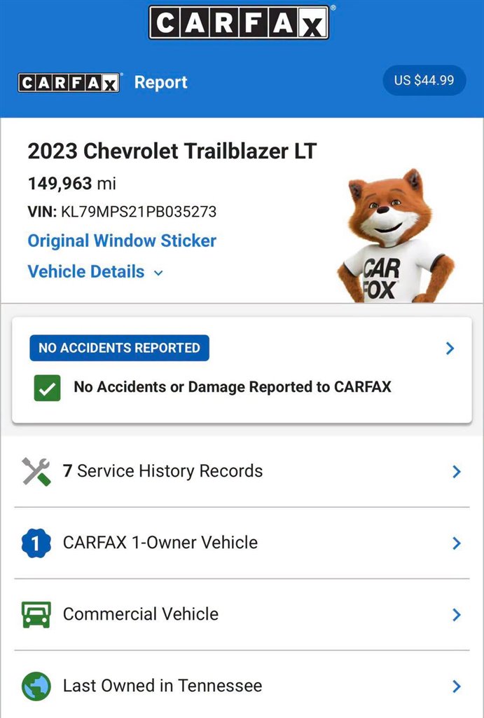2023 Chevrolet Blazer - $13,295