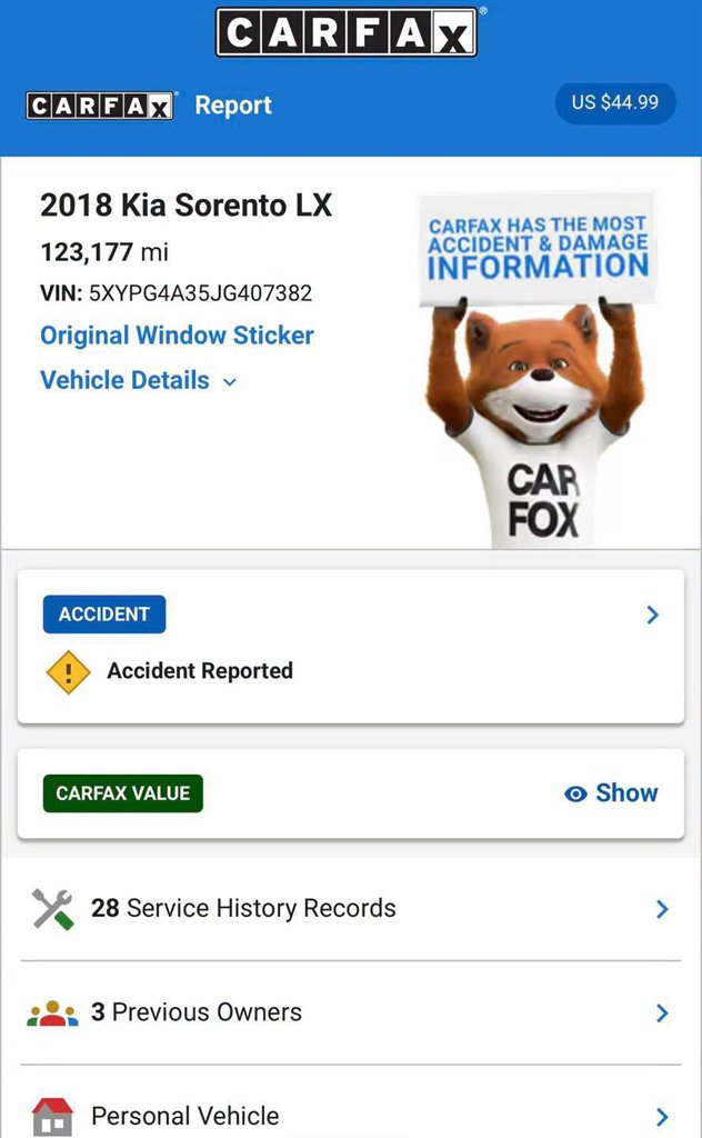 2018 Kia Sorento