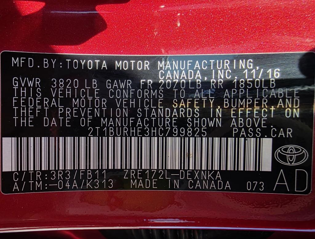 2017 Toyota Corolla - $10,995
