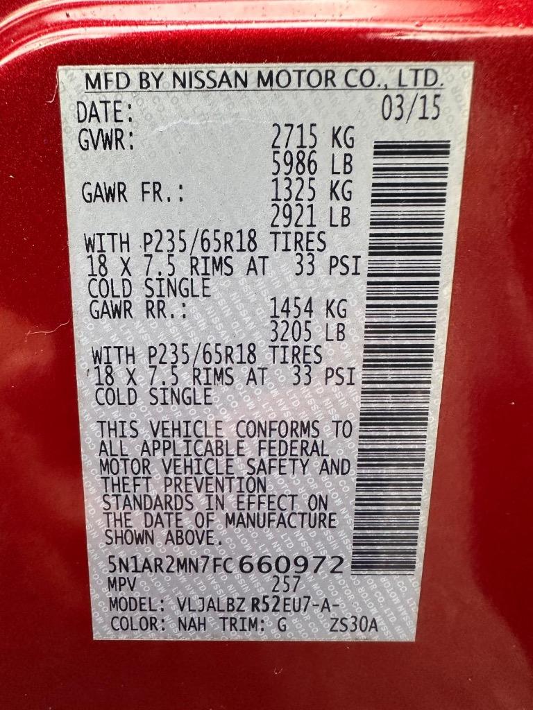 2015 Nissan Pathfinder - $8,995