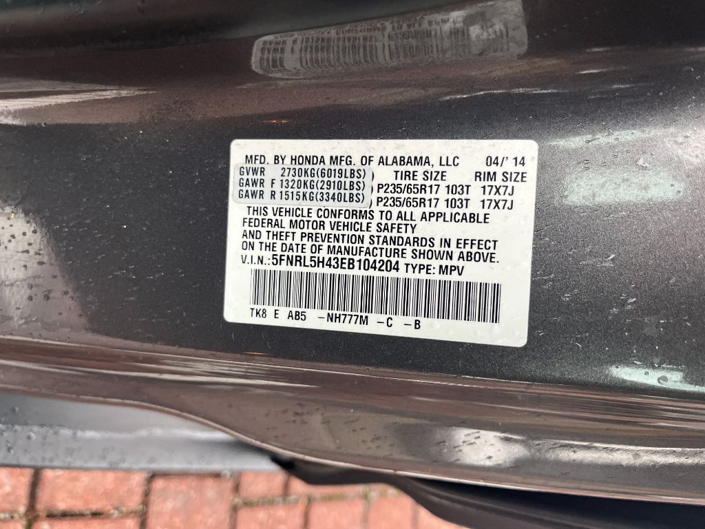 2014 Honda Odyssey - $11,495