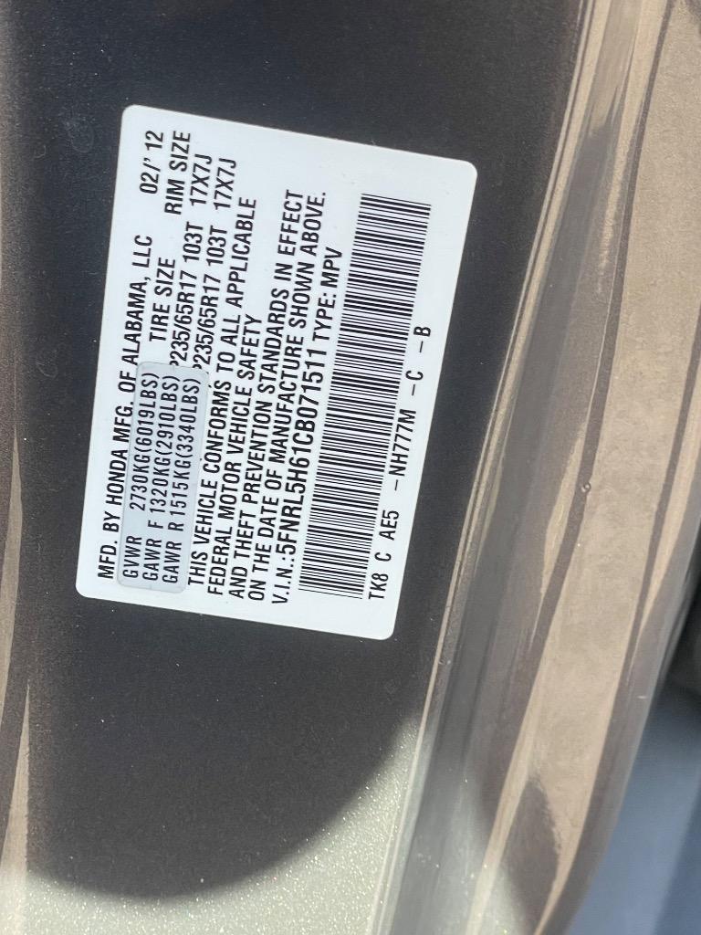 2012 Honda Odyssey EX-L photo
