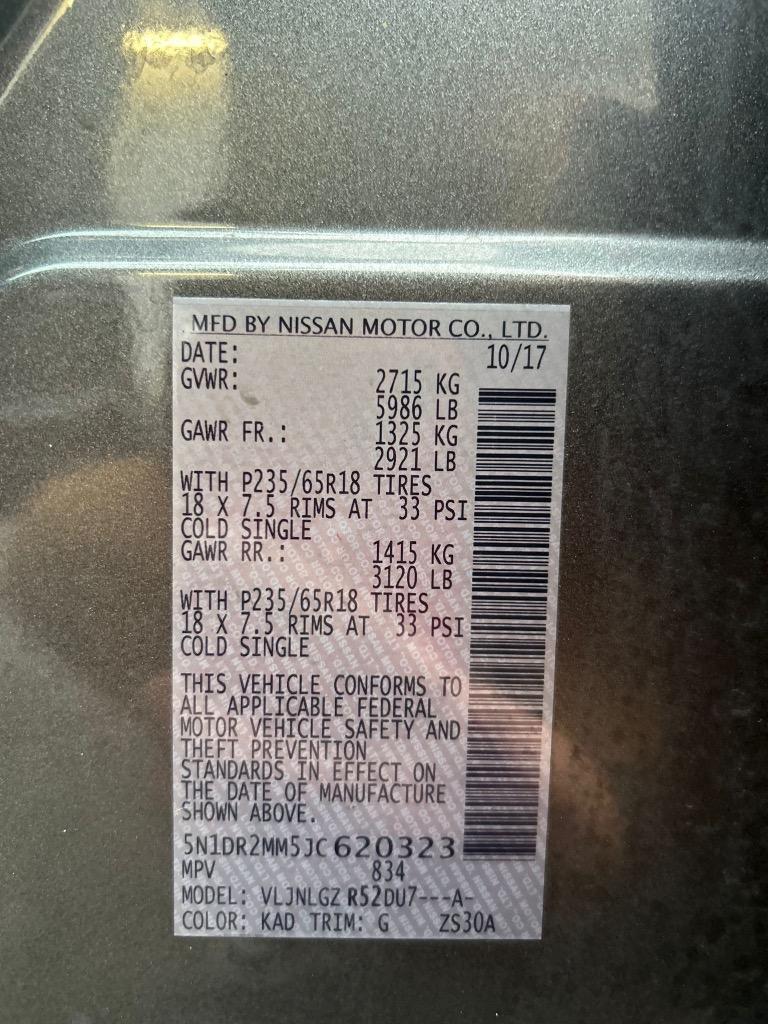 2018 Nissan Pathfinder SL photo