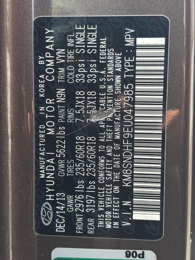 2014 Hyundai Santa Fe - $10,995