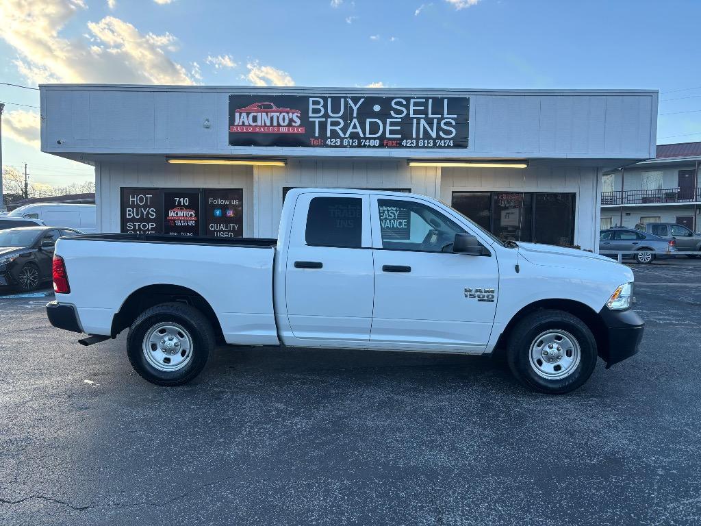 White 2019 RAM 1500 Classic Tradesman Quad Cab RWD Pickup Truck 4X2 Automatic