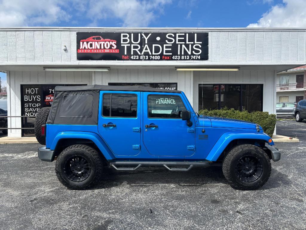 Blue 2016 Jeep Wrangler Unlimited Sahara 4WD SUV / Crossover Four-Wheel Drive Automatic