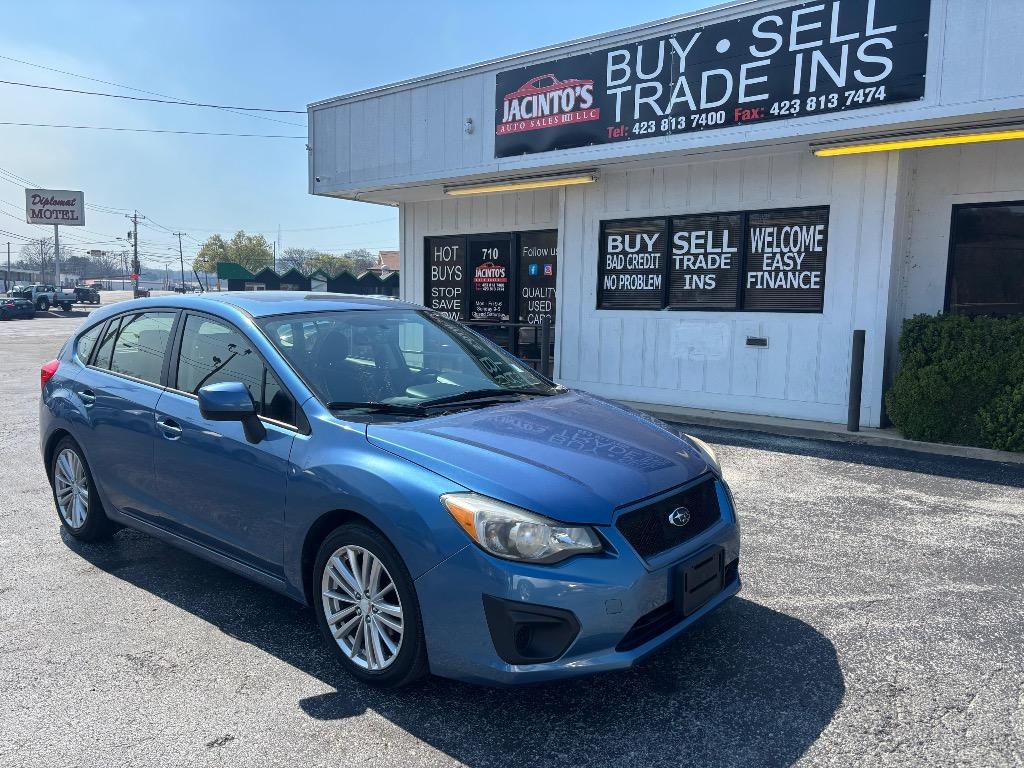 Blue 2014 Subaru Impreza 2.0i Premium Wagon Hatchback All-Wheel Drive Automatic