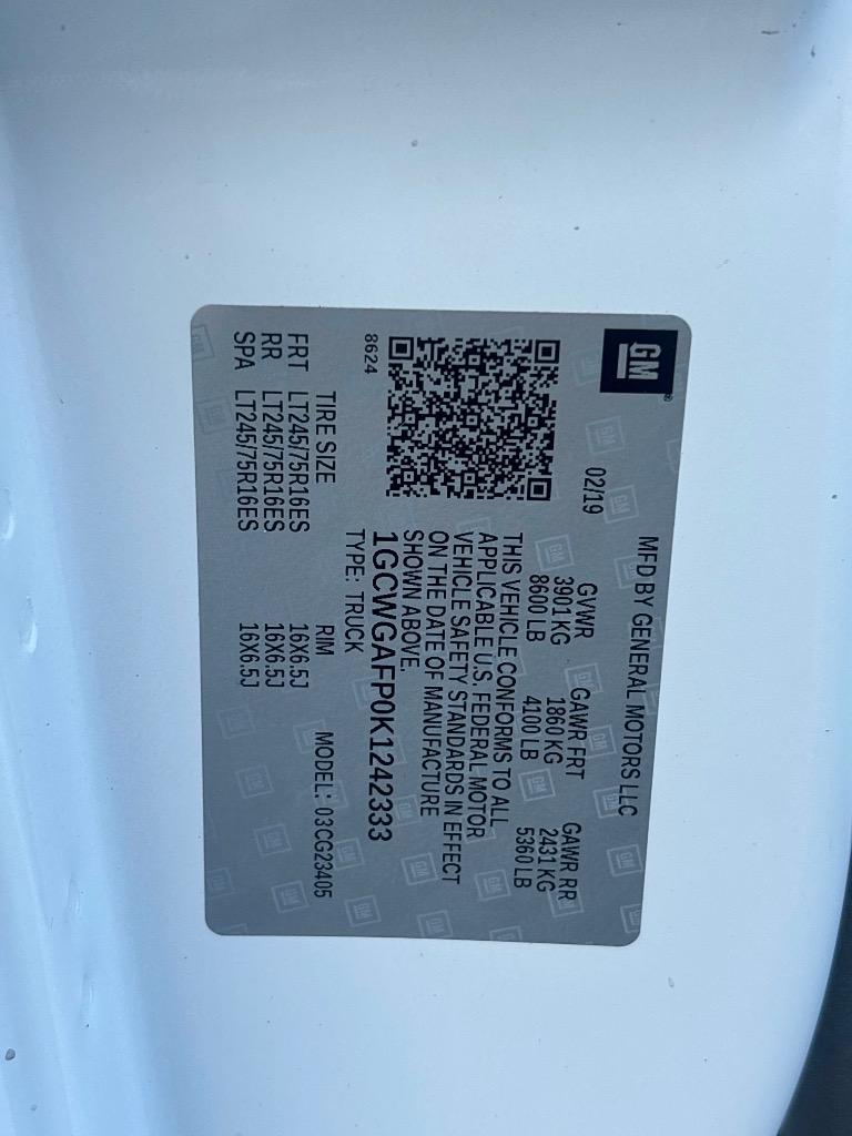 2019 Chevrolet Express - $13,995