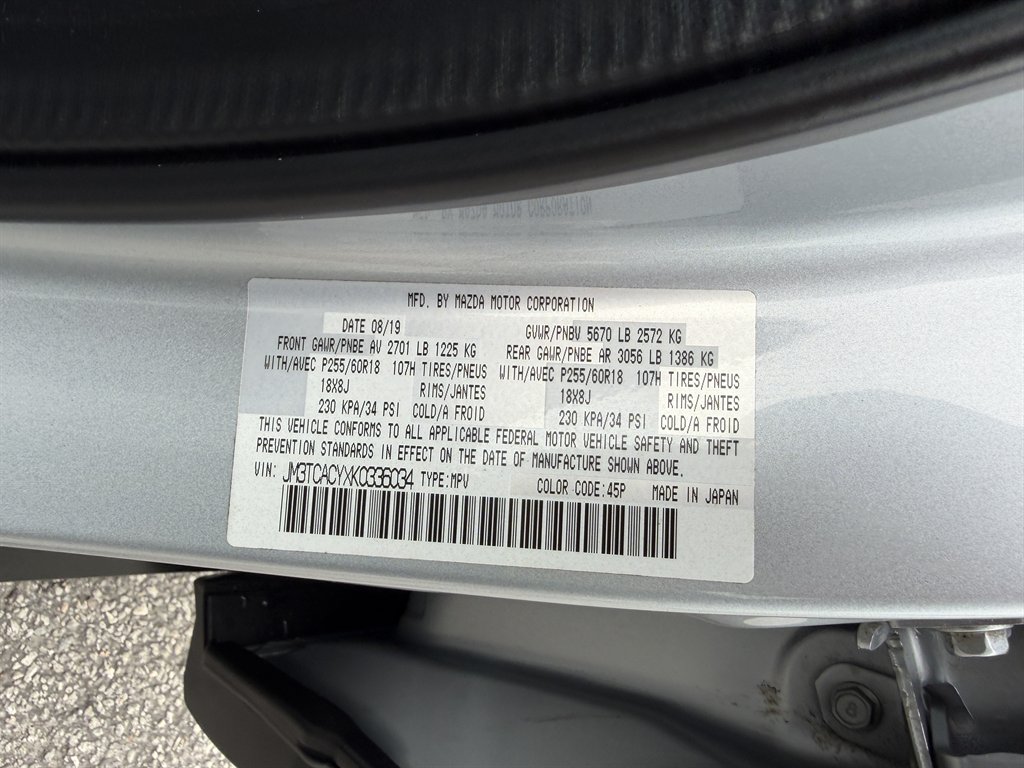 2019 MAZDA CX-9 - $19,995