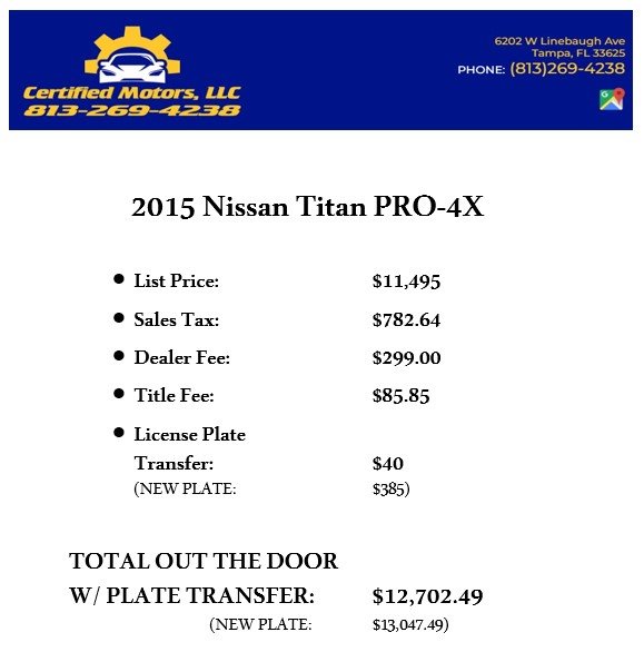 2015 Nissan Titan PRO-4x photo