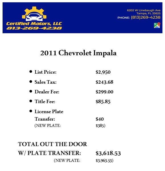 2011 Chevrolet Impala LT photo