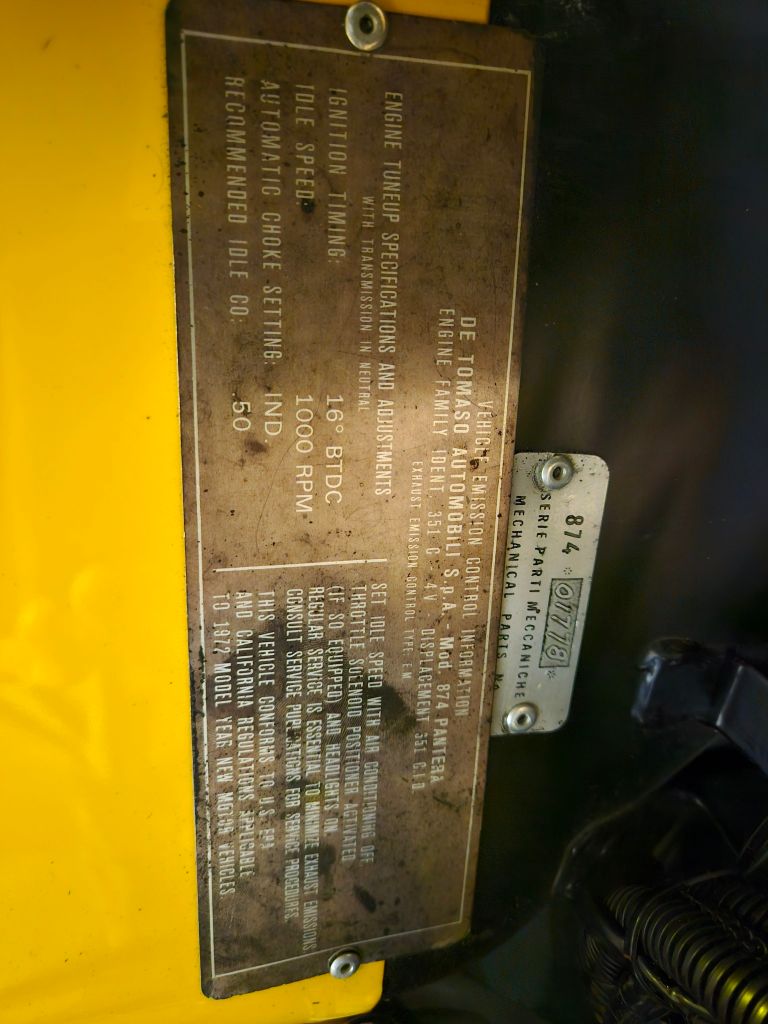 1972 Detomaso Pantera - $130,000