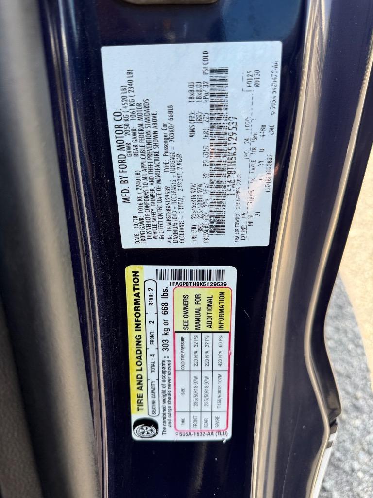 2019 Ford Mustang - $13,500