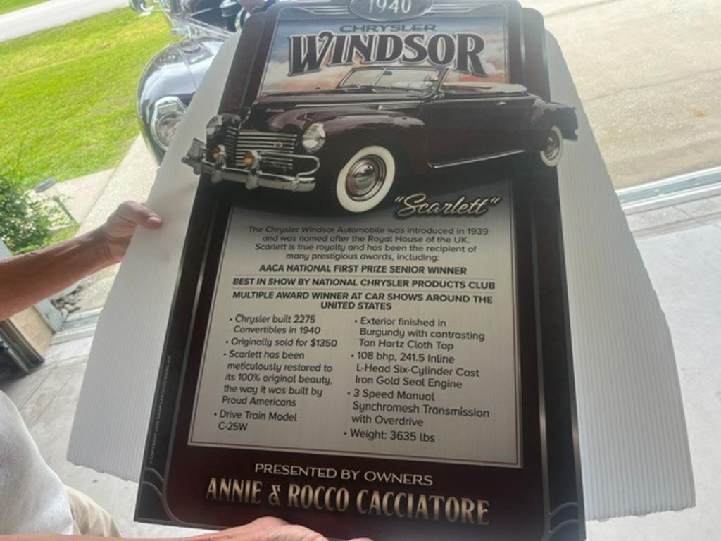 1940 Chrysler WINBDSOR - $27,500