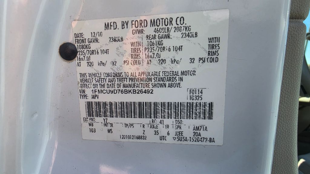 2011 Ford Escape - $7,500