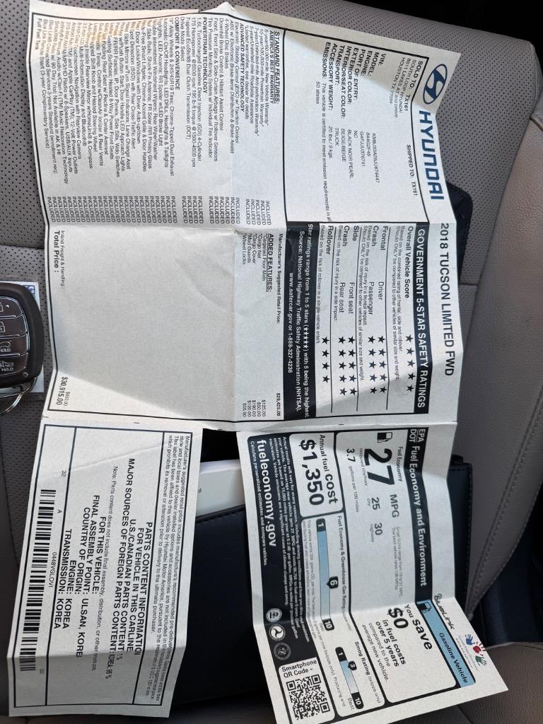 2018 Hyundai Tucson Limited photo