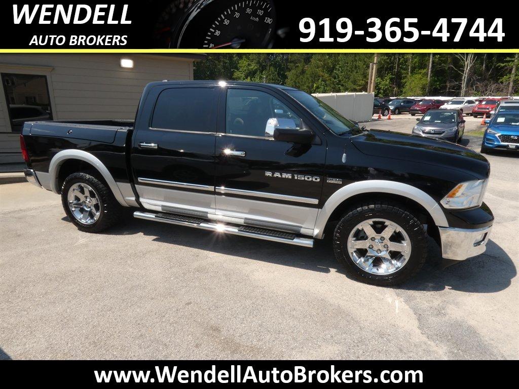 Black 2012 RAM 1500 Pickup Truck Four-Wheel Drive Automatic