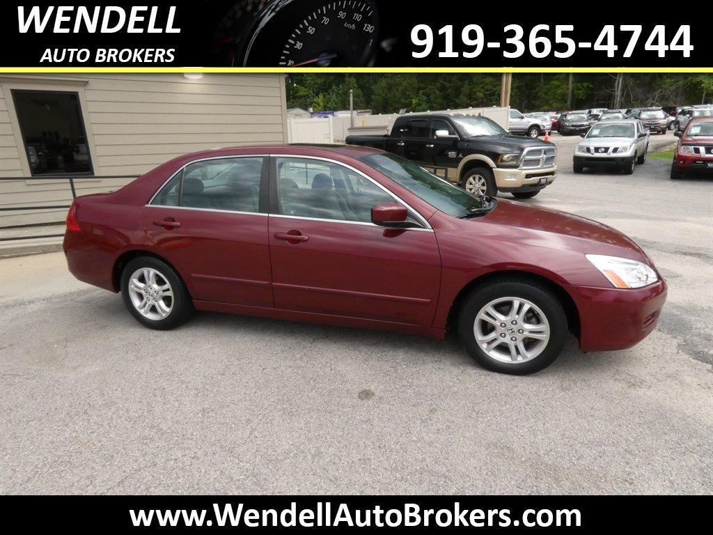 Red (Burgundy) 2006 Honda Accord Sedan Front-Wheel Drive Automatic