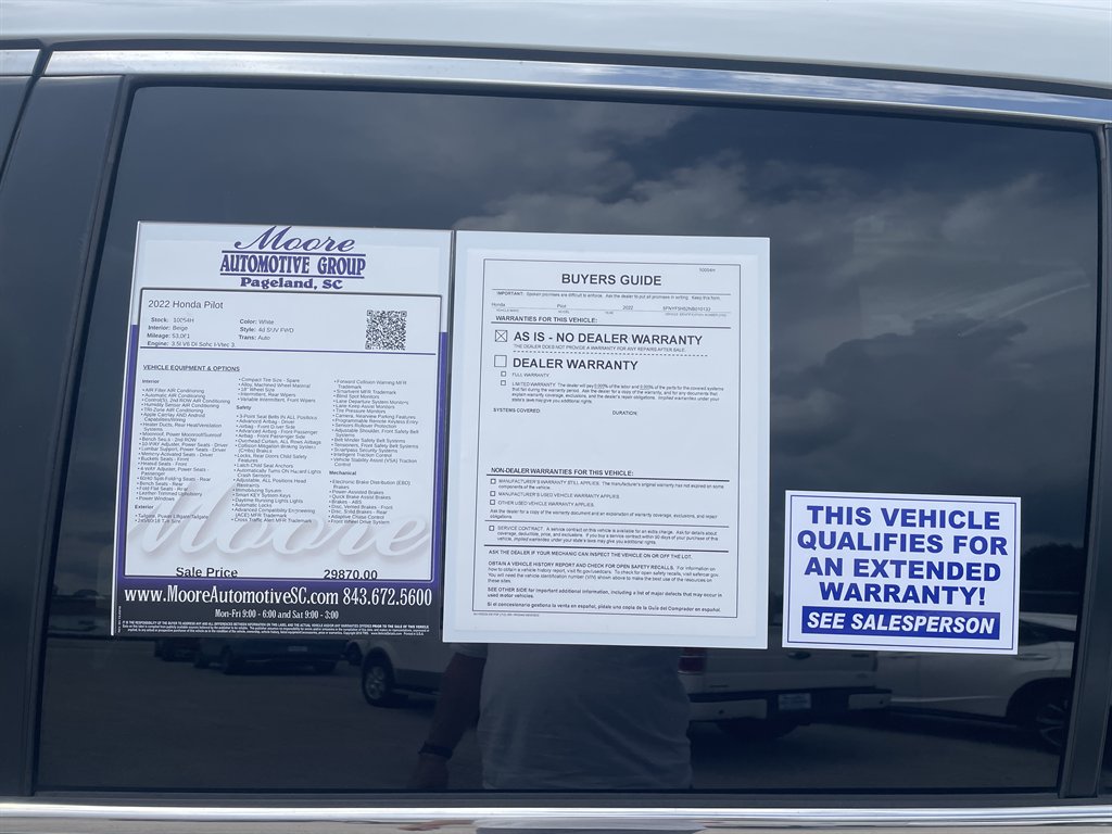 2022 Honda Pilot - $29,870