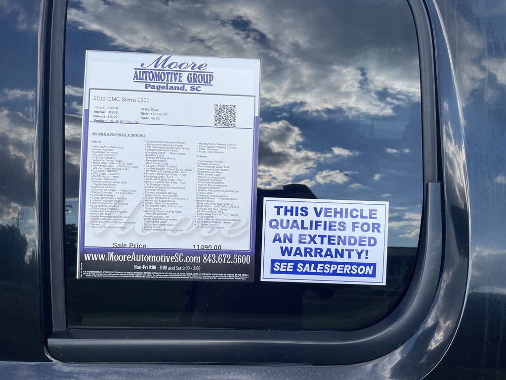 2012 GMC Sierra - $11,490
